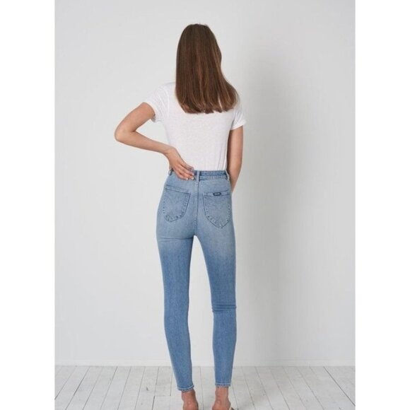 Rolla's Eastcoast Ankle High Rise Skinny Jeans - Stacey Blue size 26 - Picture 3 of 12